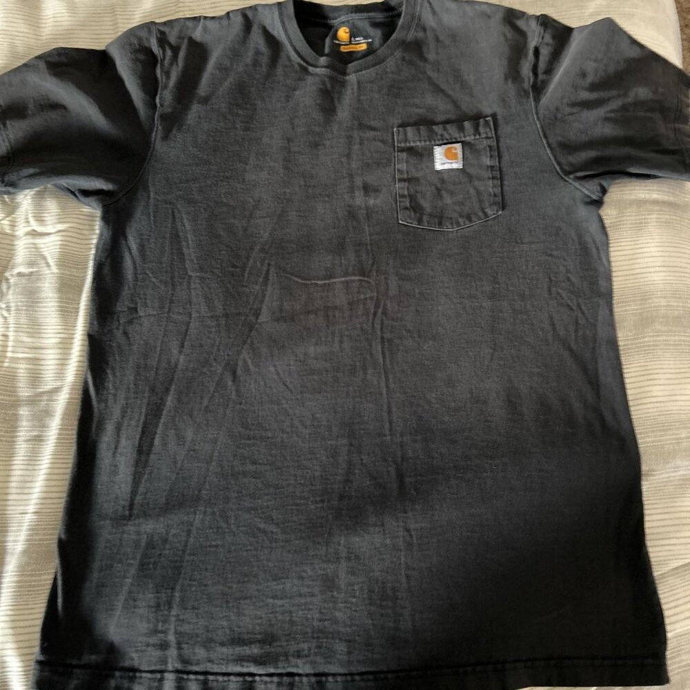 Carhartt Men's Black and Navy T-shirt